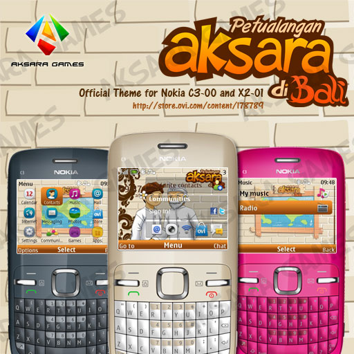 Petualangan Aksara di Bali Theme for Symbian S40 6th Edition