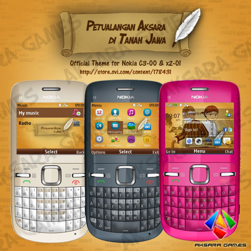 Petualangan Aksara di Jawa Theme for Nokia C3 and X2-01